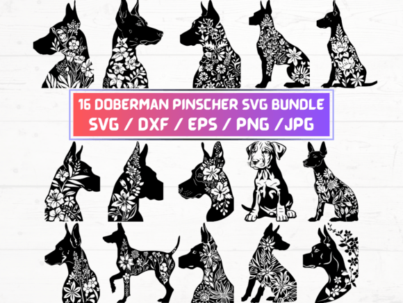 16 Doberman Pinscher Svg File Graphics and Crafts Review