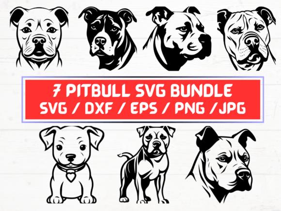 7 Pitbull Svg Bundle Graphics and Crafts Review