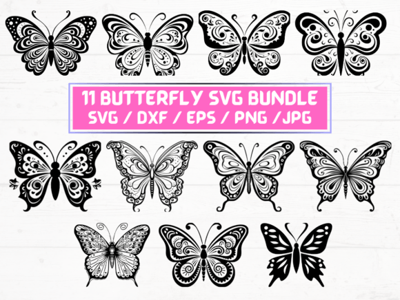 Butterfly SVG Bundle for Graphics and Crafts