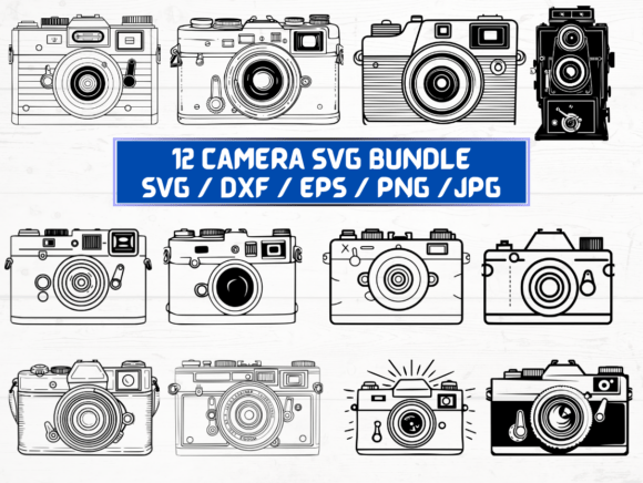 Camera Laser Cut Graphics for Crafts