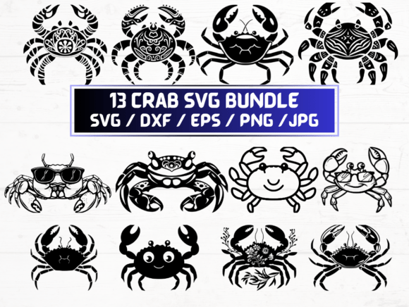 Crab SVG, DXF, EPS, JPG, PNG Graphics and Crafts Review