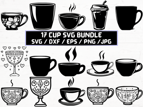 Cup Laser Engraving Cut Files: Graphics and Crafts for Modern Blogs