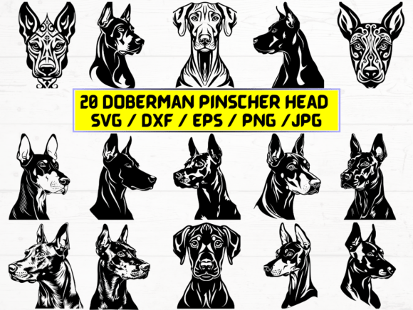 Doberman Pinscher Head SVG: A Practical Review for Graphics and Crafts