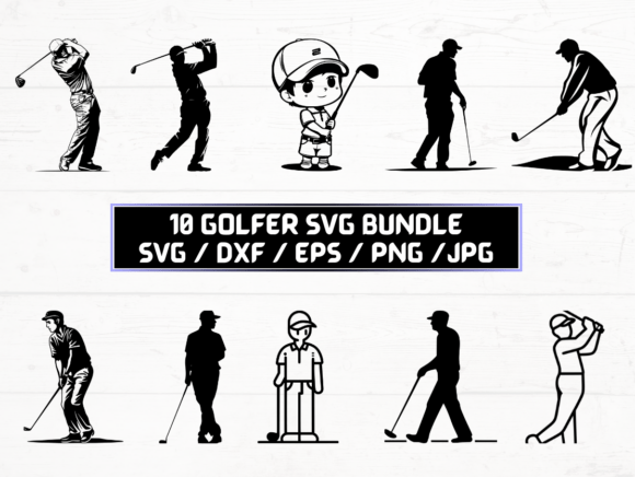 Golfer SVG, DXF, EPS, JPG, PNG Graphics and Crafts Review