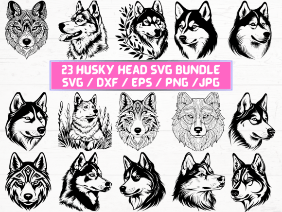 Husky Head Laser Cut: Graphics and Crafts for Real Projects