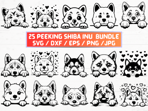 Peeking Shiba Inu SVG Review