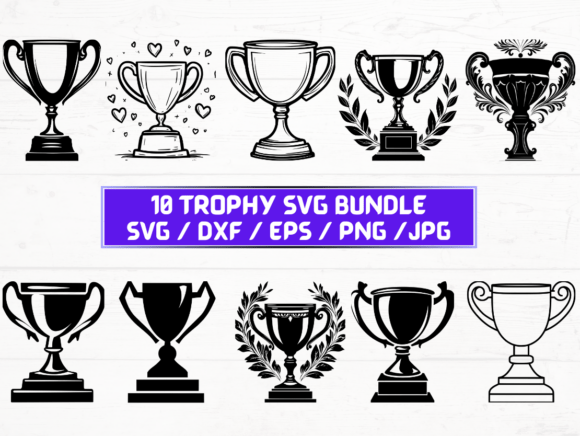 Trophy Laser Cut Graphics for Crafts