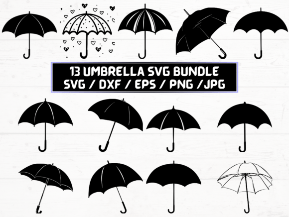 Umbrella SVG. DXF. EPS. JPG. PNG